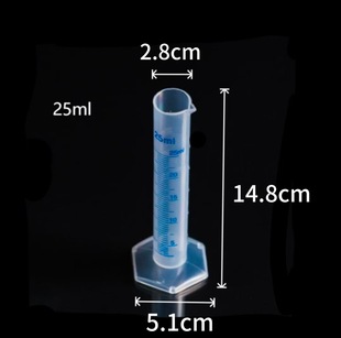 Measuring cylinder factory in stock wholesale plastic measuring cup measuring cylinder acid and alkali resistant blue scale line measuring cylinder laboratory measuring cup