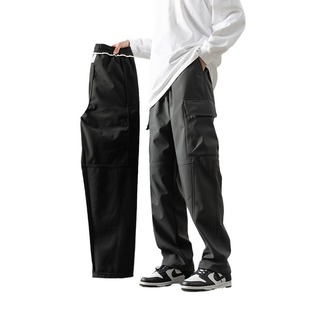 Snow fleece-lined combat pants outdoor 2023 autumn and winter mountaineering men and women personality fashion brand loose American functional overalls