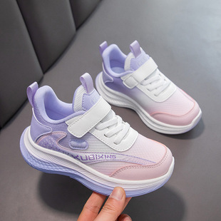 Girls' shoes 2025 new spring and autumn mesh breathable children's sneaker super light running shoes for children and little girls