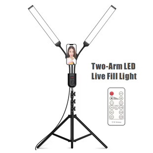 Сетка Red Live Light Light Светодиодный фотосвет Четырехрукий живой свет Мобильный телефон Стенд Селфи Источник света Производитель Красоты