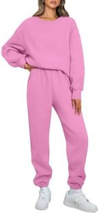 Cross-border Amazon Europe and the United States in autumn and winter solid color round neck pullover trousers fashion casual long sleeve sweater suit women