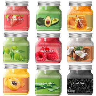 body scrub cross border fruit feicaoji body scrub exfoliating sea salt exfoliating
