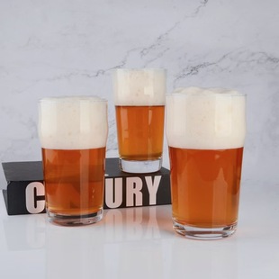 Glass Craft Beer Mug British American Wide Mouth Pint Mug Wheat Mug Commercial Bar Special LOGO
