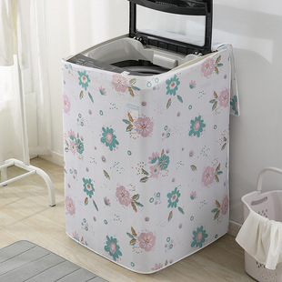 Washing Machine Dust Cover Flip Cover Drum Waterproof Sunscreen Thickened Full Cover Cloth Cover Haier Little Swan Universal Cover