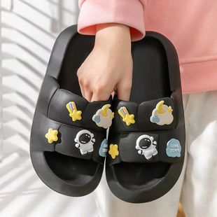 Feeling Slippers for Women's Outer Wear Summer Home Non-slip Height Increasing Astronaut Trendy Comfortable Soft Bottom Sandals