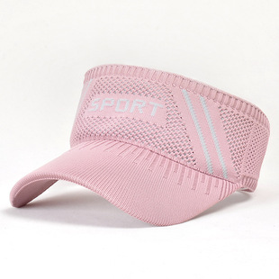 Printed logo8014 Hat Women's Summer Empty Top Hat Korean Sports Leisure Sunscreen Sun Hat Cap Outdoor Cover
