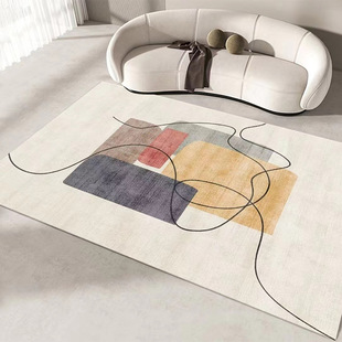 Nordic simple living room carpet coffee table sofa full carpet waterproof oil-proof and stain-proof Crystal velvet carpet