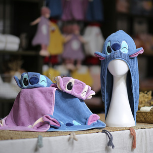 Sidi Cartoon Wipe Headscarf Quick-drying Long Hair Dormitory Household Coral Fleece Turban Thickened Cartoon Water-absorbent Dry Hair Hat