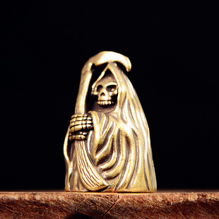 New Pure Brass Creative Sickle Wizard Bell Keychain Pendant Key Chain Backpack Hanging Cross-border Hot Sale