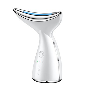 Cross-border New Color Light Neck Beauty Instrument Desalination Neck Pattern Face Massager Micro-current Neck Pull Tightening Beauty Instrument
