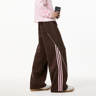 Sports Pants Men's Sweatpants Spring 2025 New Fashion Loose Casual Pants Youth Striped Pants Men