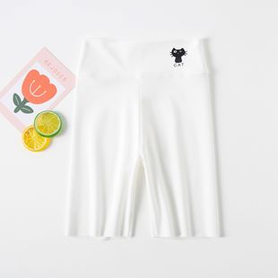 Children's shark pants printed cartoon five-point safety Barbie pants summer short children's pants thin stretch girls' leggings