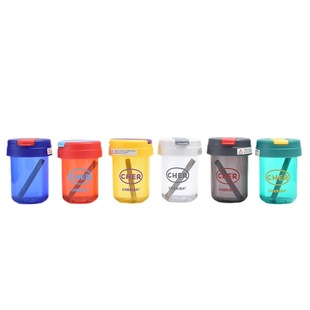 Summer high-value portable ton-Ton Cup trendy Internet-famous same-style children's water Cup portable sealed straw plastic cup