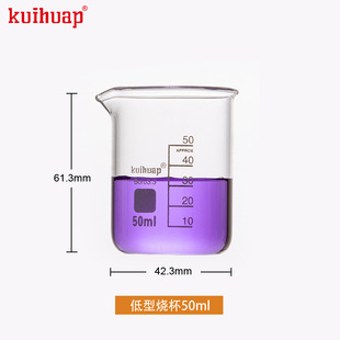 Factory wholesale high temperature resistant lead-free glass beaker experimental equipment drinking water household thickened chemical experiment scale Cup