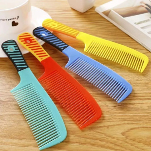 Big Tooth Comb Wide Tooth Comb Women's Long Hair Comb Curly Hair Comb After Perm Fluffy Big Hair Comb Anti-Household Double Row