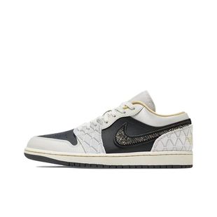 Путянь AJ1 Низкоуровнея Putian Panda Putian Panda Low Qiao Yi серая рисовая черная атласная мужская и женская повседневная баскетбольная обувь