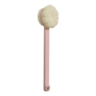 Kangmi New Double-sided Bath Brush Long Handle Bath Brush Soft Face Rubbing Artifact Japanese Yimi Back Rubbing Brush with Bath Ball