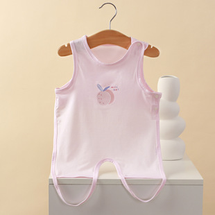 Stomach baby summer modal thin baby belly half back air conditioning clothing with leg vest newborn wholesale