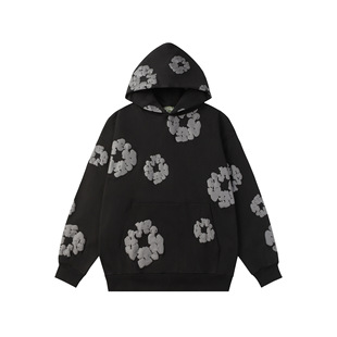 Denim Tears Капок Пенистый свитер с принтом Трансграничная внешняя торговля Набор Tide Американский уличный толстовка с капюшоном