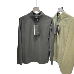Quick dry breathable! Urban outdoor! Spring and Autumn Men's Half Zipper Collar Casual Sweatshirt Sunscreen Long Sleeve T-shirt