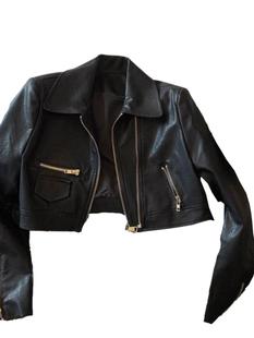 Design Sense Black Retro Leather Jacket Women's 2025 Spring and Autumn Small Hong Kong Style Short pu Leather Jacket Top