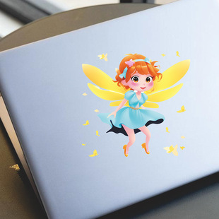 Cross-border luminous elf butterfly wings bedroom room switch stickers cartoon decorative wall stickers PVC material