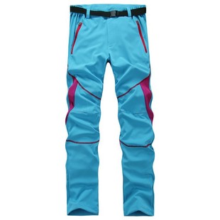 Cross-border new outdoor combat pants couple's windproof waterproof hiking pants color matching slim ski pants soft shell pants
