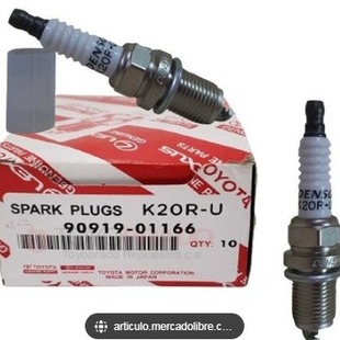 Автомобильная свеча зажигания 90919-01166 K20R-U, стандартный никелевый сплав, подходит для Toyota Land Cruiser