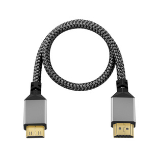Мини HDMI на HDMI 2,0 версия 4K HDMI компьютер мини HDMI алюминиевый корпус с плетеный кабель для передачи данных