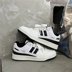 Students Casual Men and Women Couple White Shoes Trendy Korean ins Street Shooting Harajuku Retro Sports Sneakers Autumn