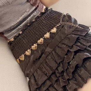 Butterfly Dance Waist Retro Size Butterfly Metal Waist Chain New Exquisite High Sense Light Luxury Long Belt Accessories