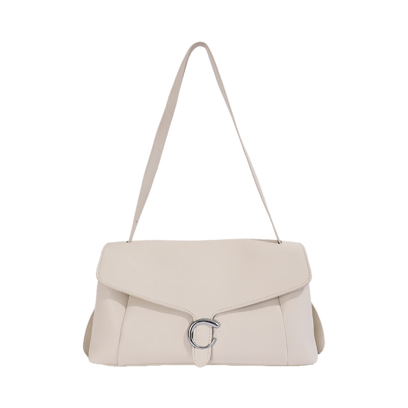 2026 New Fashionable INS Style Versatile Small Square Handbag for Women, Solid Color, Simple Shoulder/Crossbody Bag