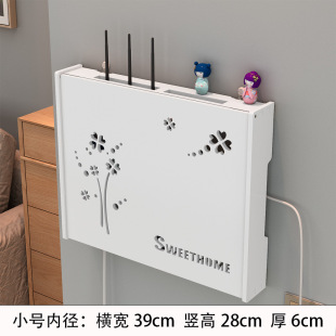 Wireless Router Storage Box Wall-mounted WiFi Storage Rack for Cat Set-top Box Wall-mounted Punch-free Blocker
