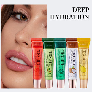 KORMESIC full English fruit lip oil series Lip oil convenient water supplement cross-border foreign trade manufacturers wholesale