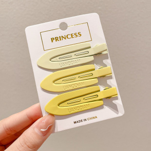 Internet celebrity black and white chessboard Plaid hairpin seamless hairpin broken hair bangs side clip female South Korea duckbill clip word clip