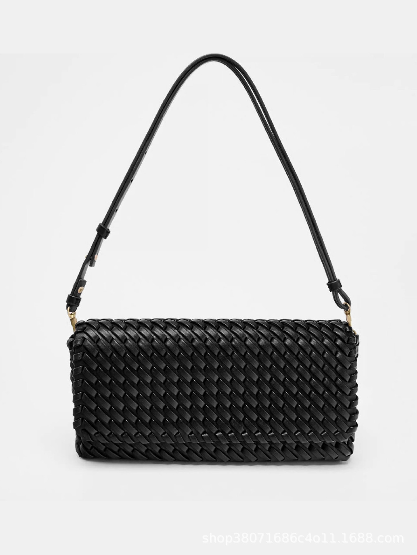 2025 New Woven Bag, High-End Shoulder Bag, Flip Bag, Simple and Versatile, Light Luxury Literary Bag, Light Luxury Fashion