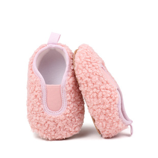 Spring and autumn new baby shoes plush warm baby shoes 0 a 2 year old girl non-slip toddler casual shoes