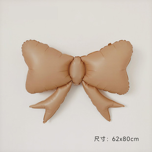New Large Macaroon Bow Aluminum Film Balloon Children's Birthday Adult Party Decoration Outdoor Decoration Props