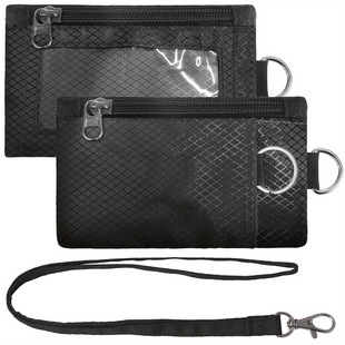Rfid Blocking Wallet Compact, Durable Nylon, Minimalist