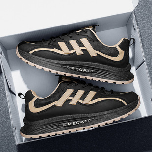 Forrest Gump Men's Shoes Spring Teenager Trendy Brand Sports Running Non-slip Casual Thick Bottom High-end White Torre Trendy Shoes