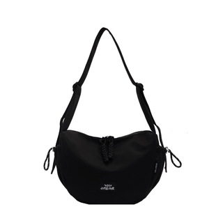Summer Canvas Bag Women's 2024 New Fashion Ruiying Shoulder Bag Large Capacity Class Commuter Crossbody Dumpling Bag