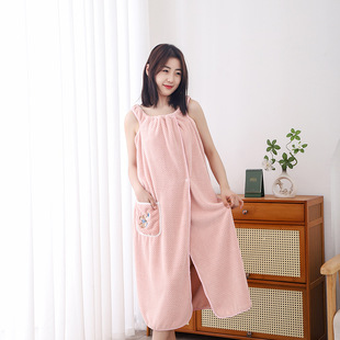 New Pineapple Pie Bath Skirt Girl's Household Bath Bathrobe Wearable and Wrappable Bath Skirt Easy to Lose Hair Bath Towel