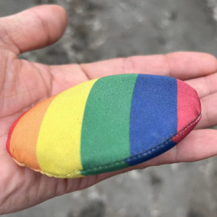 Cross-border tpr Rainbow Bag Rugby water boucing ball water ball decompression water bouncing ball