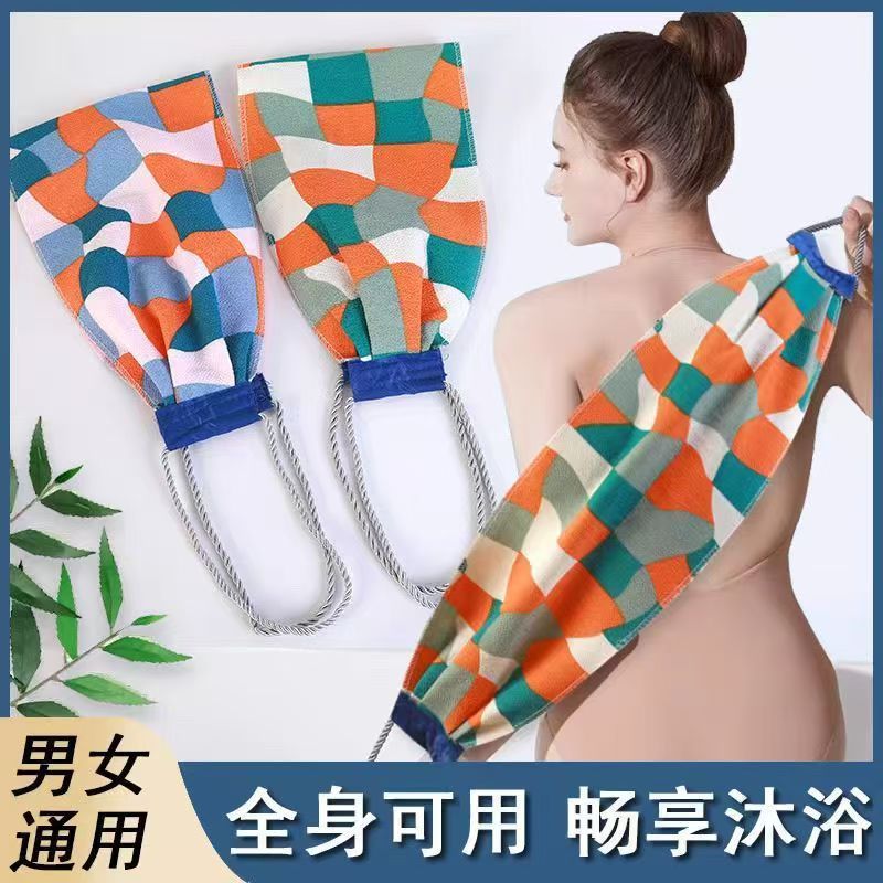 치료] 여분의 거친 모래 목욕 타월 강한 오염 제거 성인 남성과 여성의 새로운 목욕 타월 양면 목욕 아티팩트 두껍게
