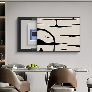Electric meter box decorative painting push-pull painting fashion distribution box decorative painting abstract painting non-perforated switch box mural painting