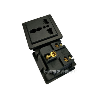 AC Power Socket Multi-function Three-eye Socket Cassette Socket Utensil Socket Three-hole Module Socket Three-plug Socket