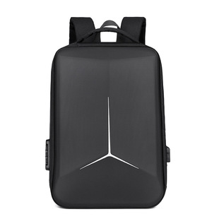 Universal backpack pvc hard shell backpack men's fashionable cool backpack 16 inch computer backpack printed logo