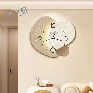 Clock Wall Clock Living Room Light Luxury Fashion Simple Modern Decoration Clock Wall Quartz Internet Celebrity Watch Restaurant Home
