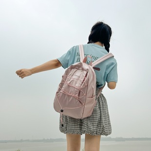 2024 High School Students Women's Large Capacity Explosive Schoolbag Female College Students Class Backpack Large Capacity Computer