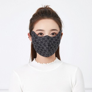 Autumn and Winter Breathable 3D Eye Corner Opening Extra Thickened Mask Women's Three-dimensional Outdoor Cold-proof Dust-proof Warm Mask